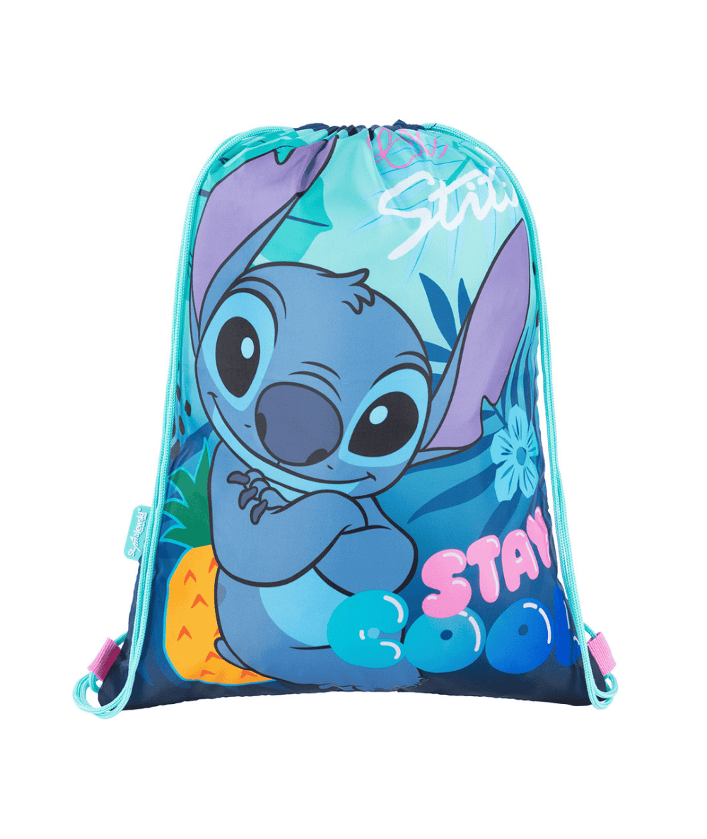 Niebieski worek na buty ze stitchem ST.MAJEWSKI STAY COOL