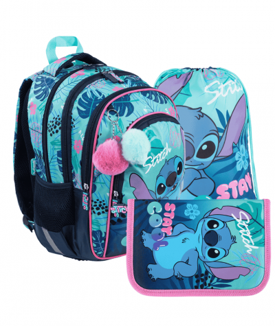 Miętowy zestaw do 1 klasy ST.MAJEWSKI z pi&oacute;rnikiem i workiem do 1 klasy