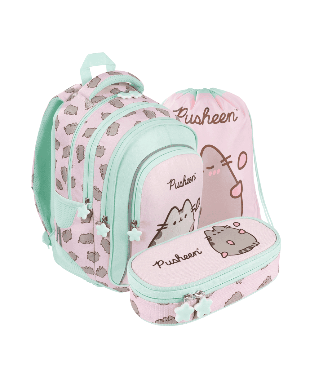 Zestaw Pusheen PINK do 1 klasy - 3 elementy