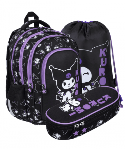 Zestaw KUROMI BLACK do 1 klasy 3 elementy
