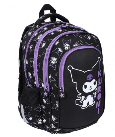 Duży Plecak do 1 klasy KUROMI ST.MAJEWSKI czarny