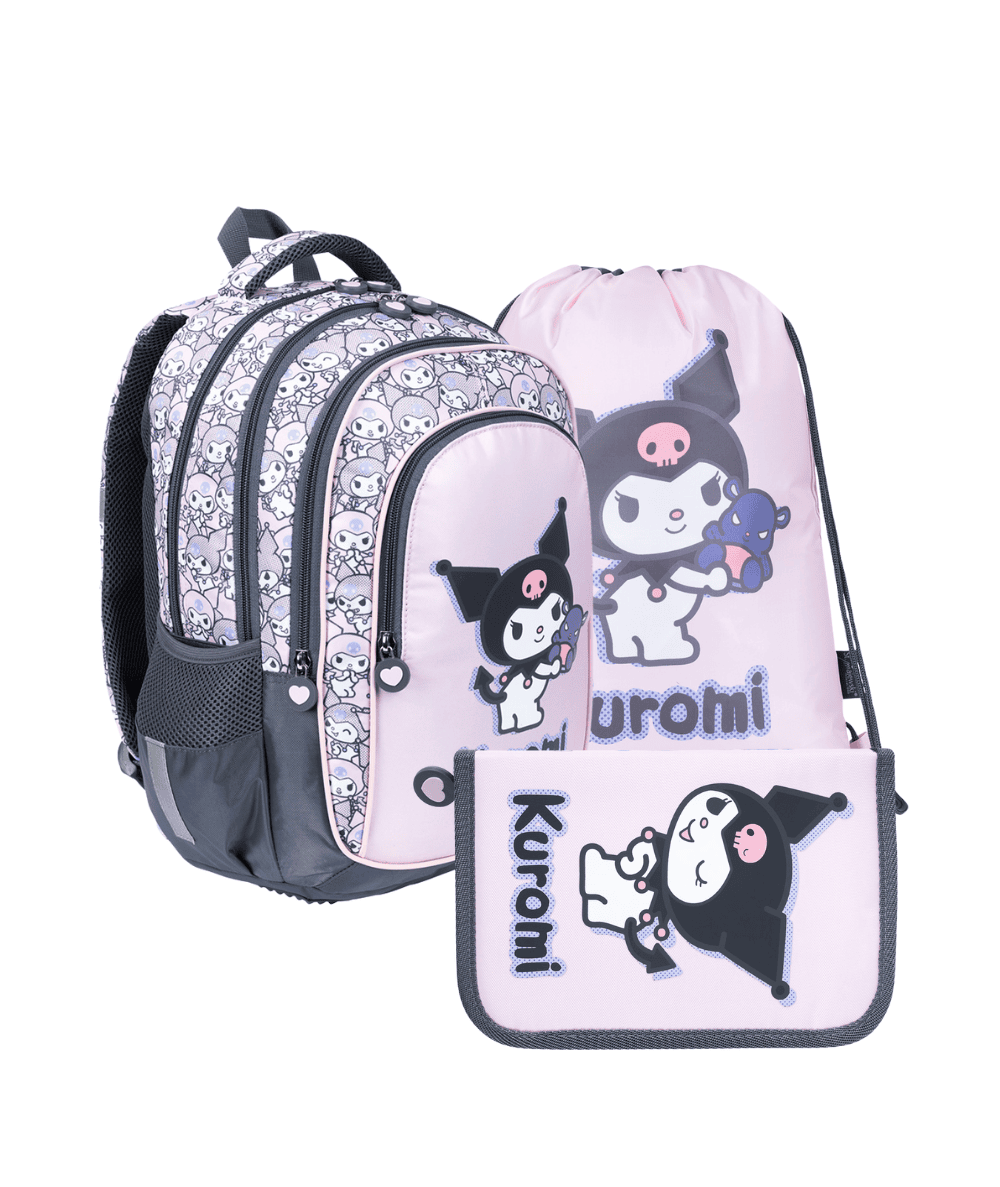 Zestaw z plecakiem 3 cz. KUROMI PINK St.Majewski