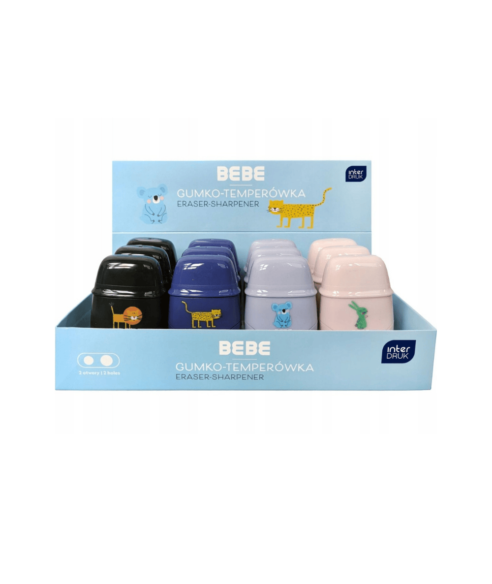 temper&oacute;wko-gumka z pojemnikiem BEBE mix kolor