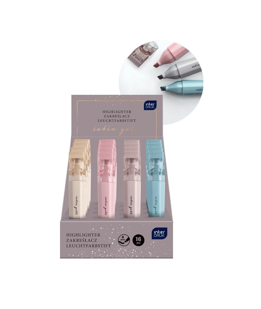 Zakreślacz pastelowy SATIN GOLD Interdruk