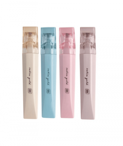 pastelowe zakreślacze interdruk stylowe satin gold