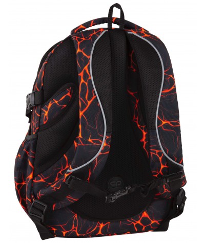 Plecak z paskiem piersiowym czerwony-czarny MAGMA LAWA COOLPACK