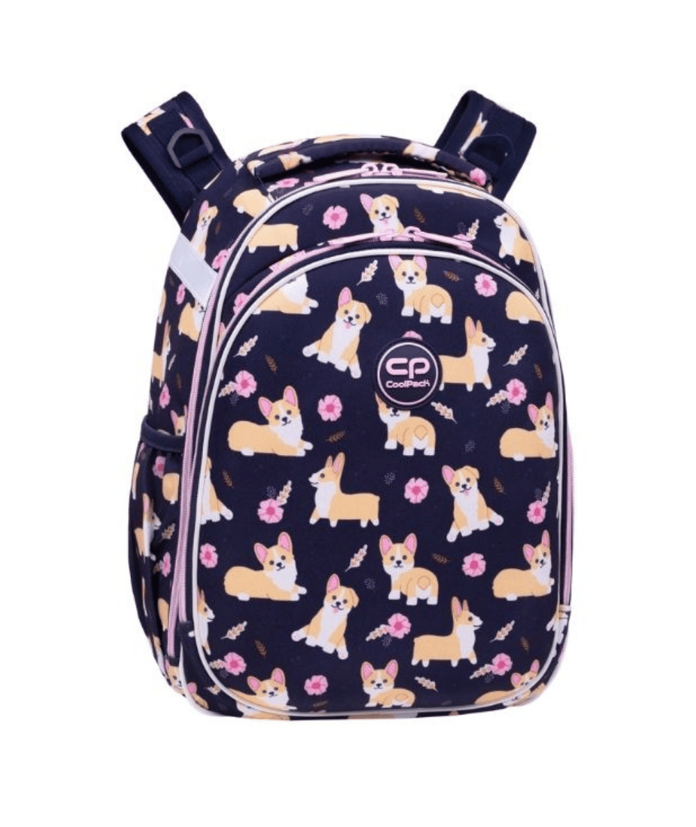 granatowy tornister plecak do 1 klasy w pieski ELISABETH COOLPACK Turtle