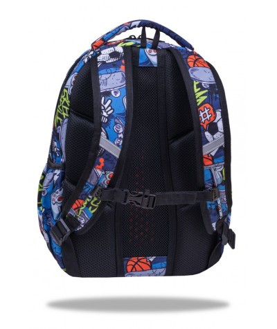 Plecak z paskiem piersiowym BASE PLUS CoolPack Hobby z piłką padem