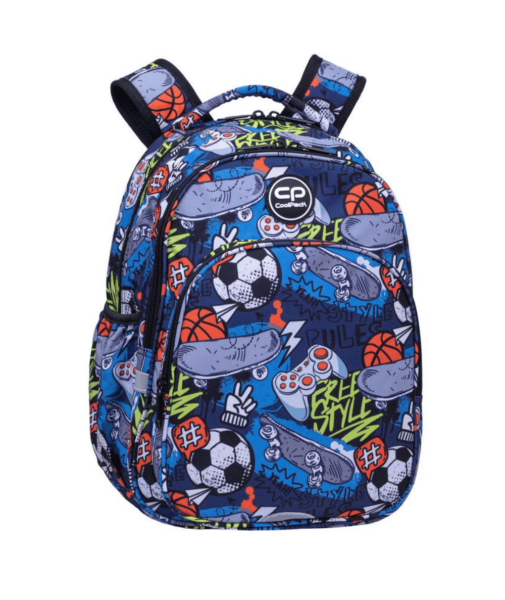 Kolorowy plecak dla chłopaka BASE PLUS COOLPACK HOBBY