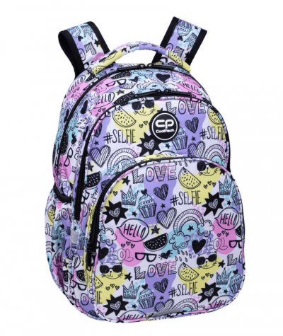 Ciekawy plecak dla nastolatki z oryginalnym wzorem MOOD COOLPACK