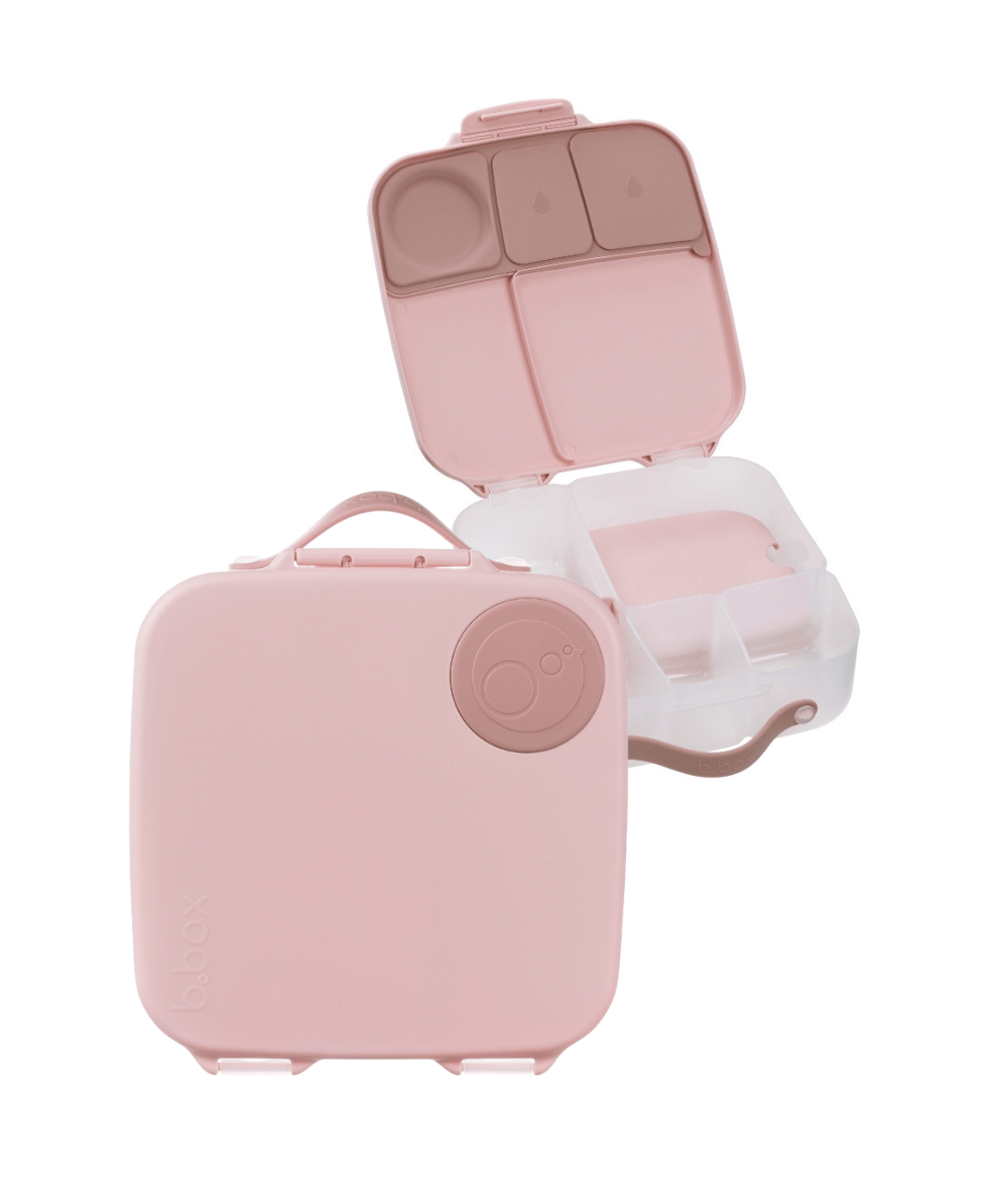 śniadani&oacute;wka z przegr&oacute;dkami DUŻA B.BOX z wkładem - r&oacute;żowa