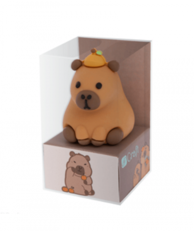 gumka kapibara z pomarańczą darprint 3D