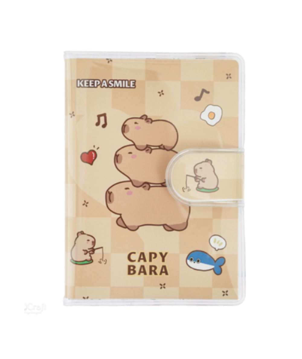 Notes z kapibarą zamykany A7 w szachownice