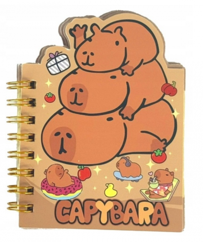 notesik w kapibary na spirali mały