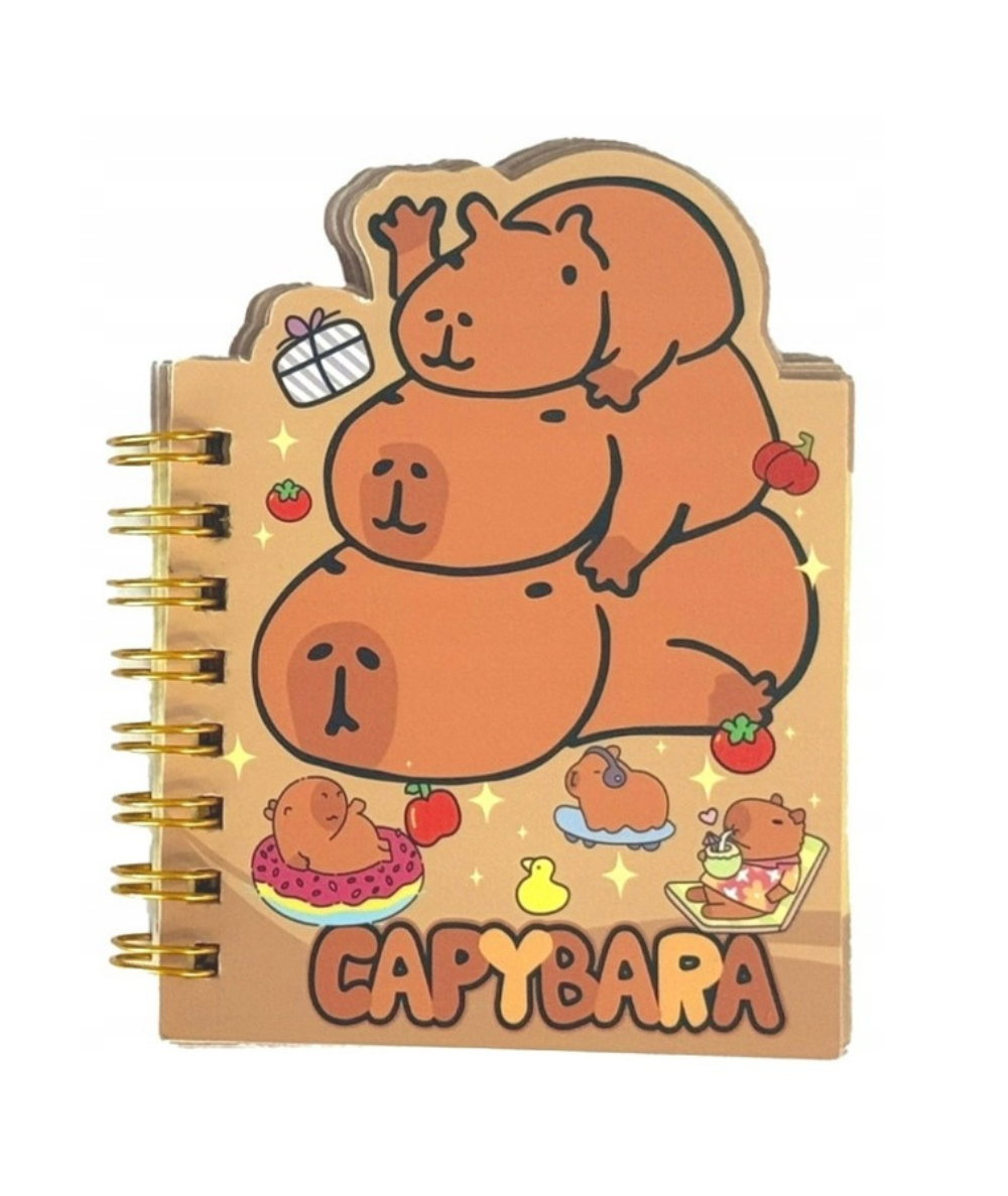 notesik w kapibary na spirali mały