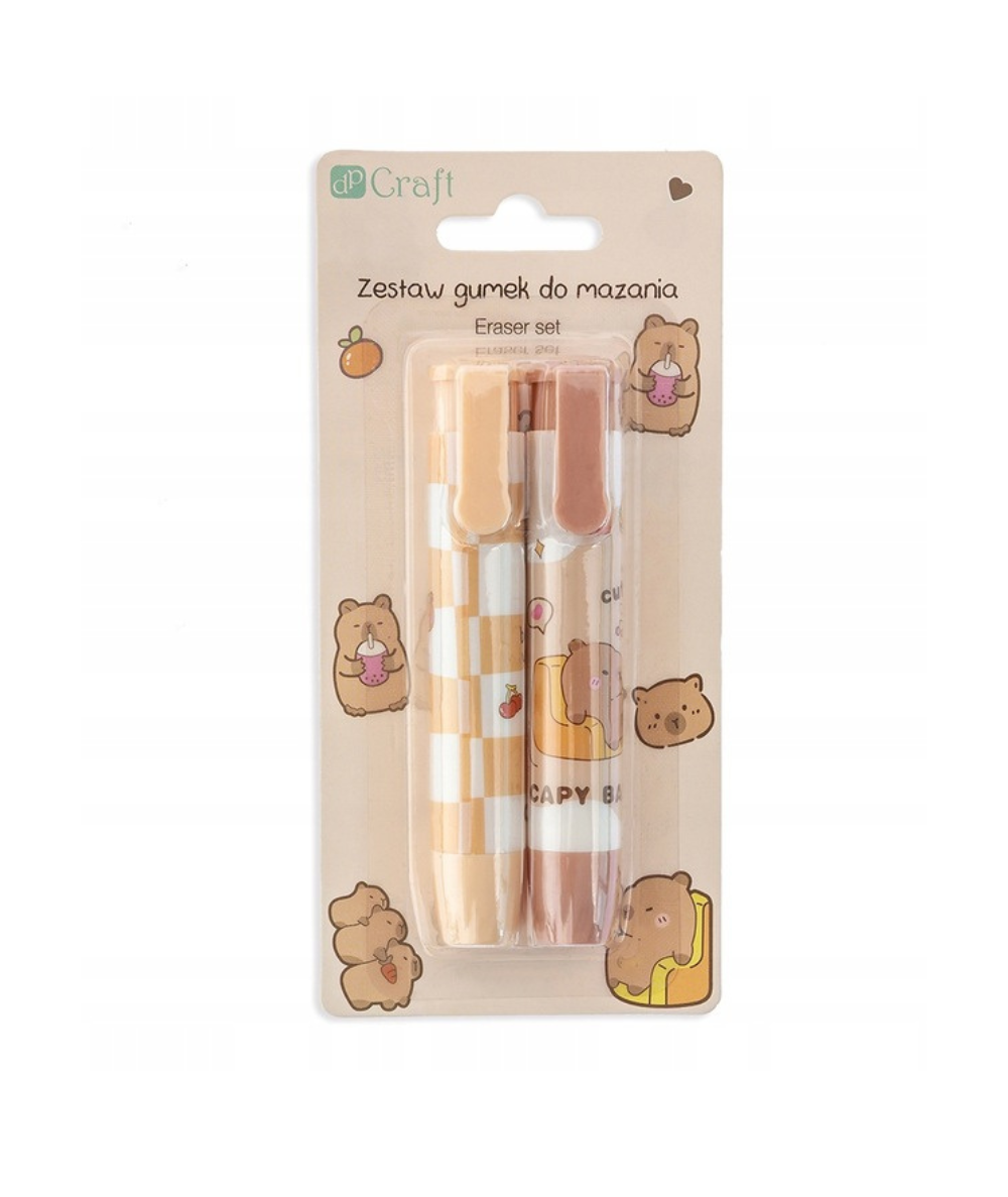 gumka wysuwana KAPIBARA zestaw 2 sztuki