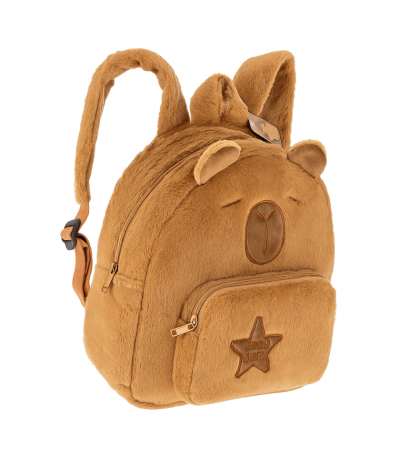 Plecak wycieczkowy KAPIBARA brązowy pluszowy DPCRAFT