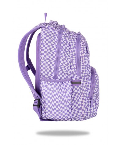 Plecak młodzieżowy fioletowy w szachownice yoghurt COOLPACK