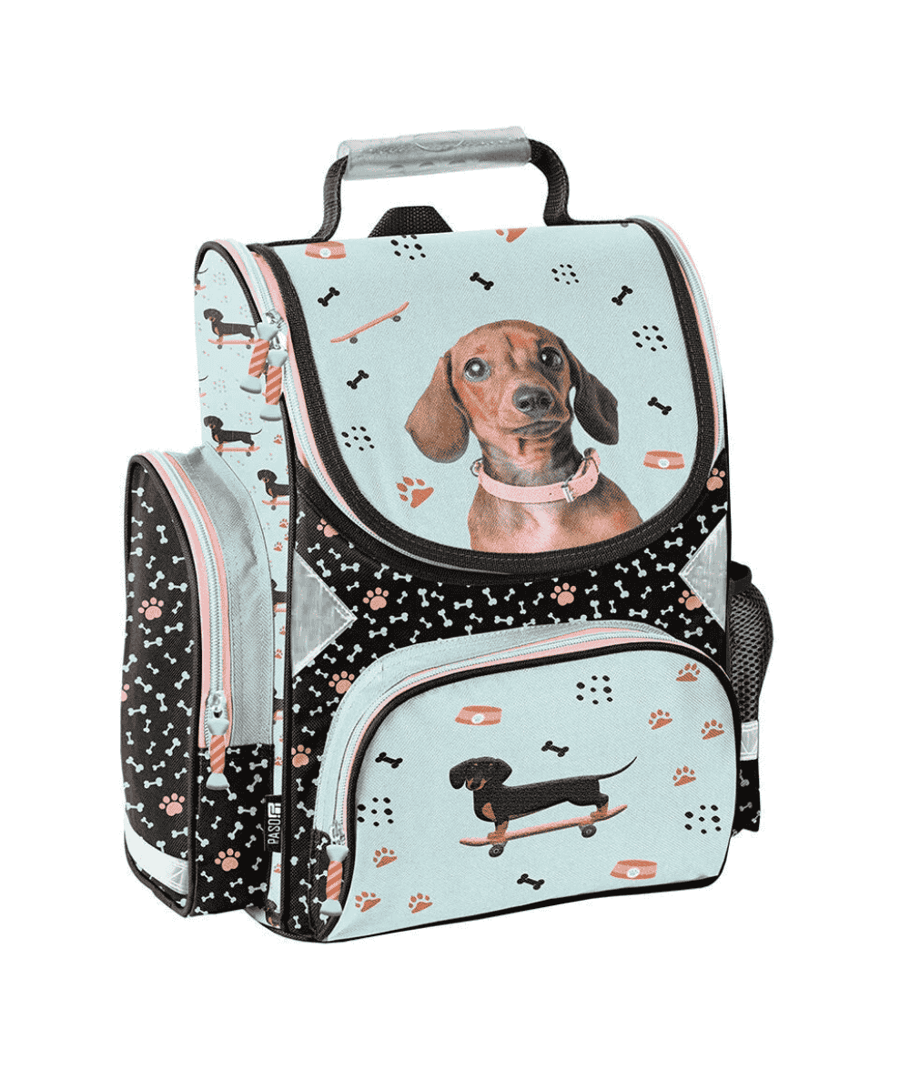 Tornister z jaminikiem dla drobnej dziewczynki PASO 525