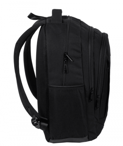 plecak trzykomorowy PASO do pracy czarny