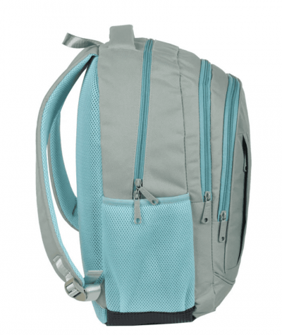 szaro-miętowy plecak do pracy PASO PPMI-7006