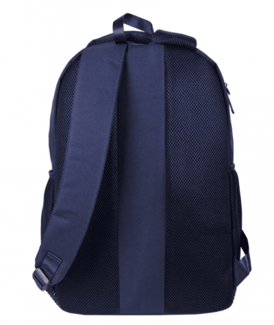 Plecak podr&oacute;żny z siateczką na plecach PASO niebieski granatowy