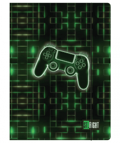 teczka z padem w piksele z gumką St.RIGHT