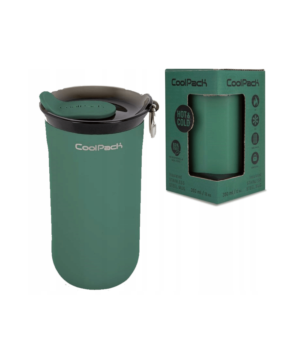 zielony kubek termiczny na kawę COOLPACK TOM