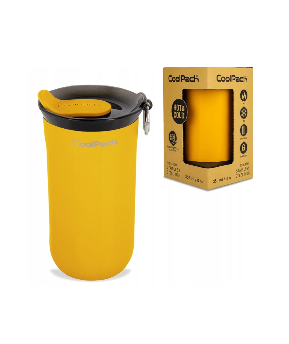 ż&oacute;łty kubek termiczny hot&cold TOM COOLPACK MUSTARD