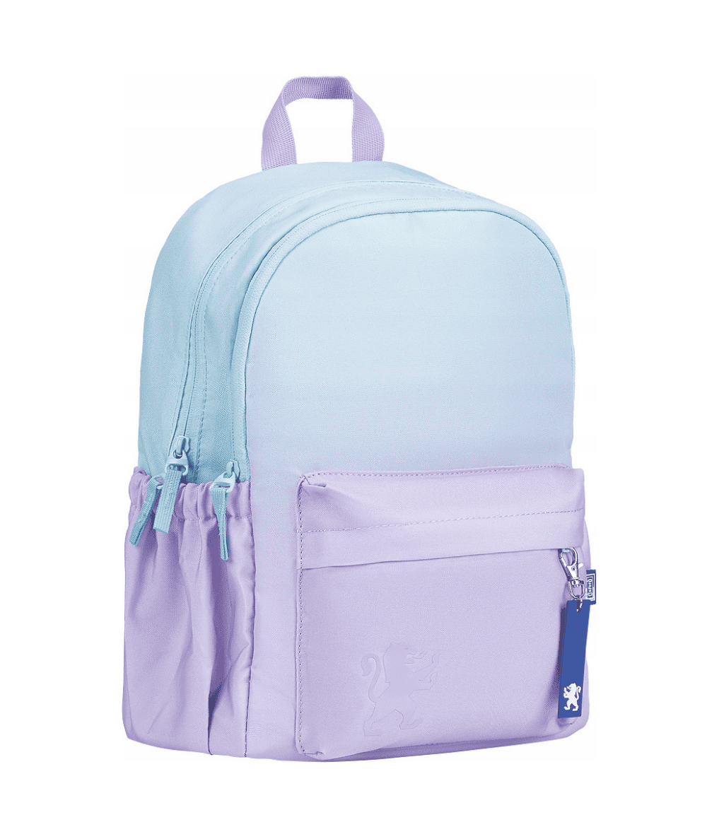 plecak oxford w ombre dla nastolatki FIOLETOWY