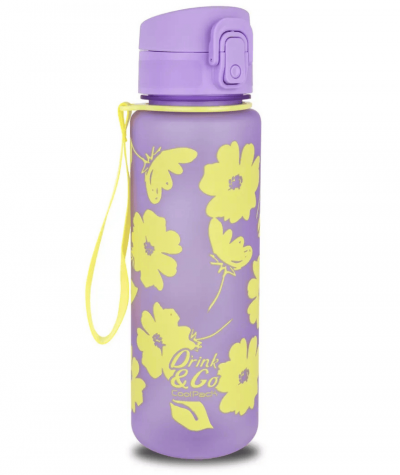 Bidon w kwiaty FLORES LILA - COOLPACK - BRISK 600ml