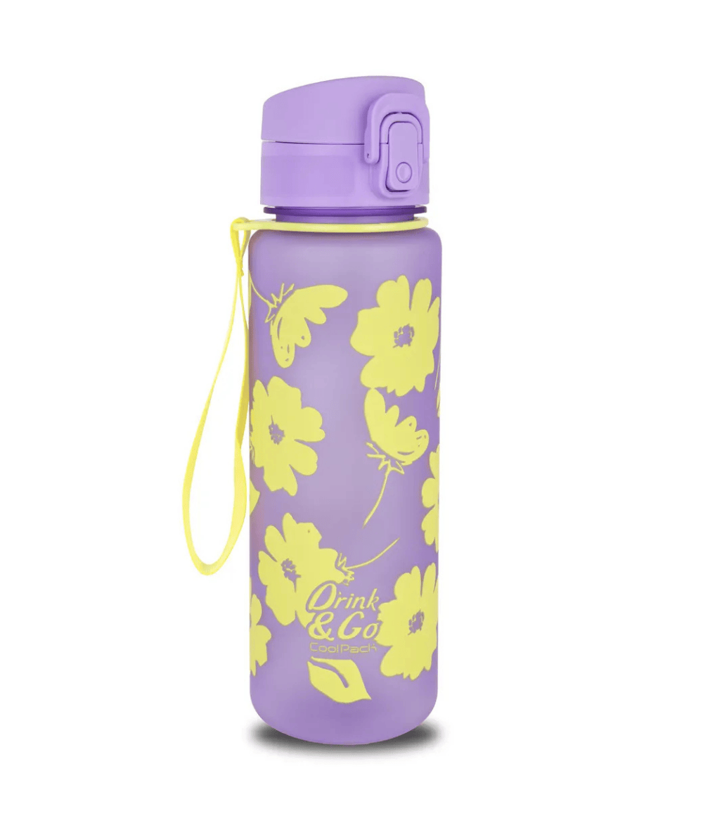 Bidon w kwiaty FLORES LILA - COOLPACK - BRISK 600ml