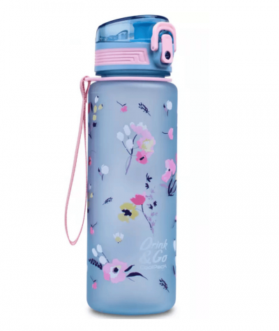 niebieski bidon w kwiatuszki COOLPACK Provence