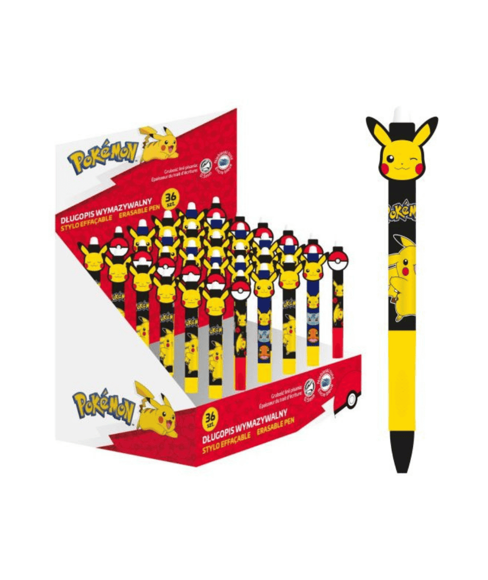 długopis pokemony pikachu ścieralny dla dzieci st.majewski