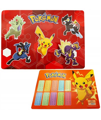 tabliczka mnożenia podkład dwustronny PIKACHU