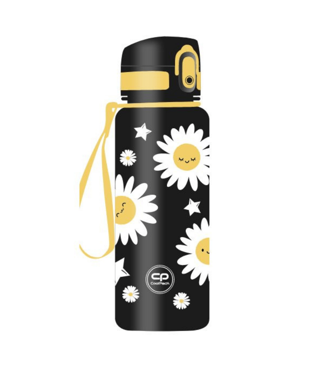 Bidon w stokrotki czarny DAISY BLACK COOLPACK