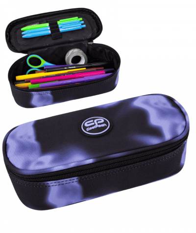 Czarny pi&oacute;rnik w fioletowe fale COOLPACK CAMPUS Lazuryt