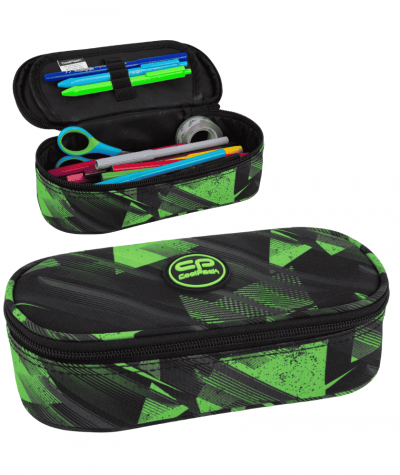 czarny pi&oacute;rnik w zielone wzory GREEN MIRROR COOLPACK CAMPUS