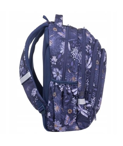 Plecak trzykomorowy CoolPack Drafter MORAY ważki kwiaty