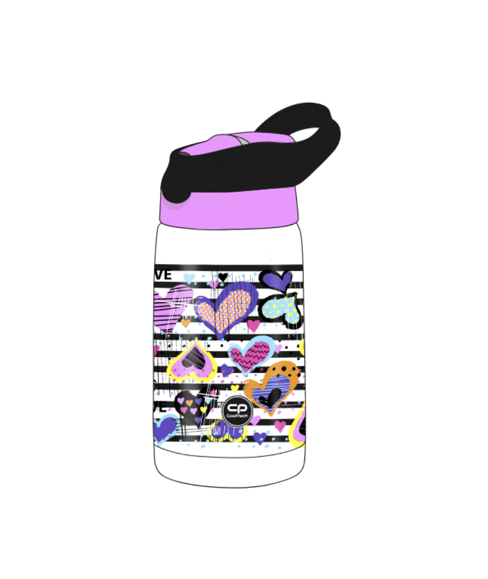 bidon w serduszka termiczny BONO COOLPACK MOOD