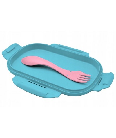 śniadani&oacute;wka ze sztućcem - nożo-widelcem STITCH KIDS EUROSWAN