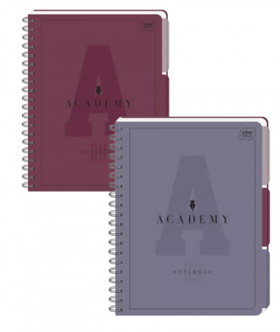 Zeszyt brulion na spirali ACADEMY INTERDRUK A4