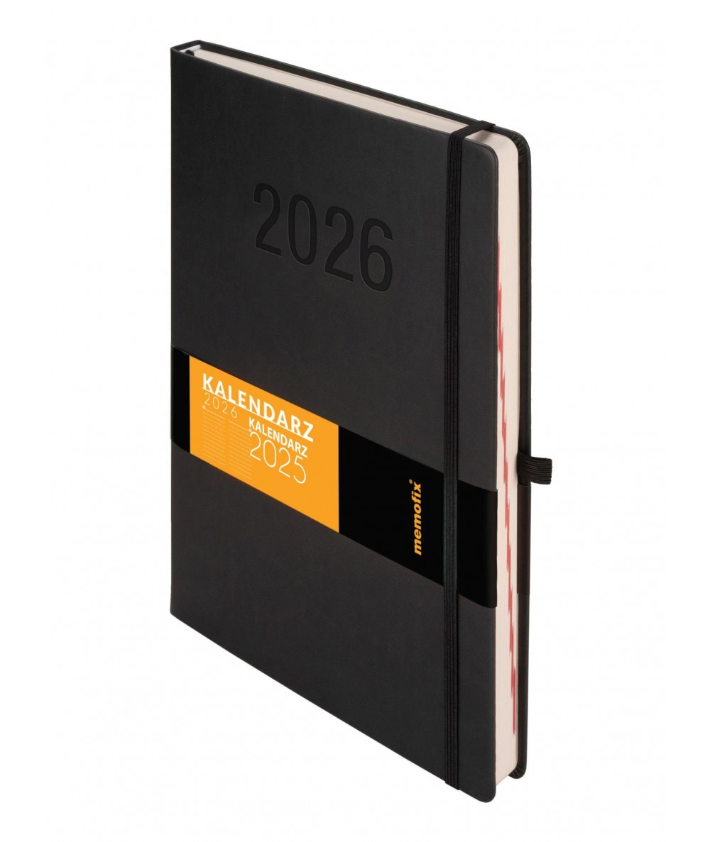 dzienny kalendarz a4 czarny 2026 antra