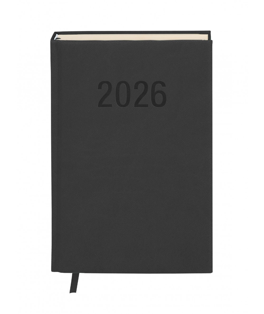 czarny kalendarz a5 dzienny ANTRA