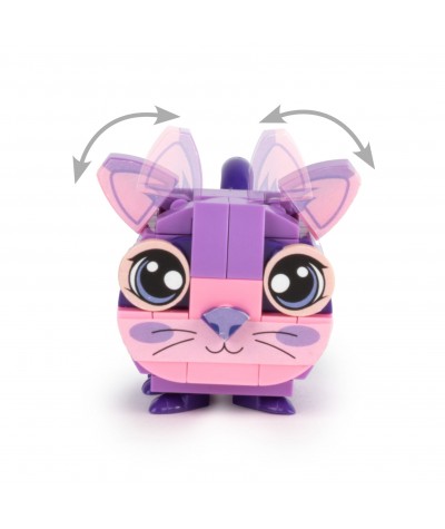 Klocki KOT Snapets DIY zr&oacute;b to sam - COCO fioletowy Kidea + karty