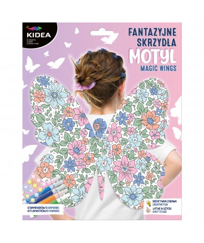 Skrzydła DIY KIDEA -  fantazyjny MOTYL z diamencikami | na przebranie zr&oacute;b to sam