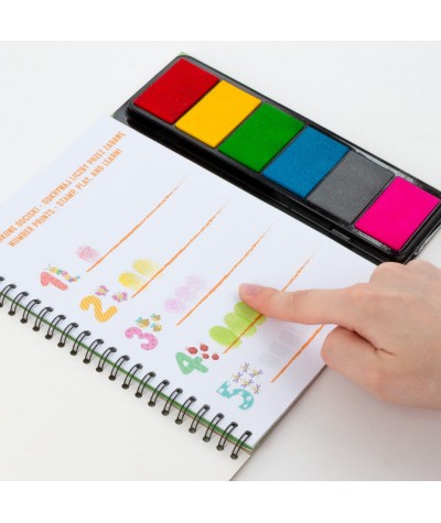 Kolorowe odciski palc&oacute;w kreatywne ZOO ZWIERZĘTA Kidea - zabawka dla dzieci