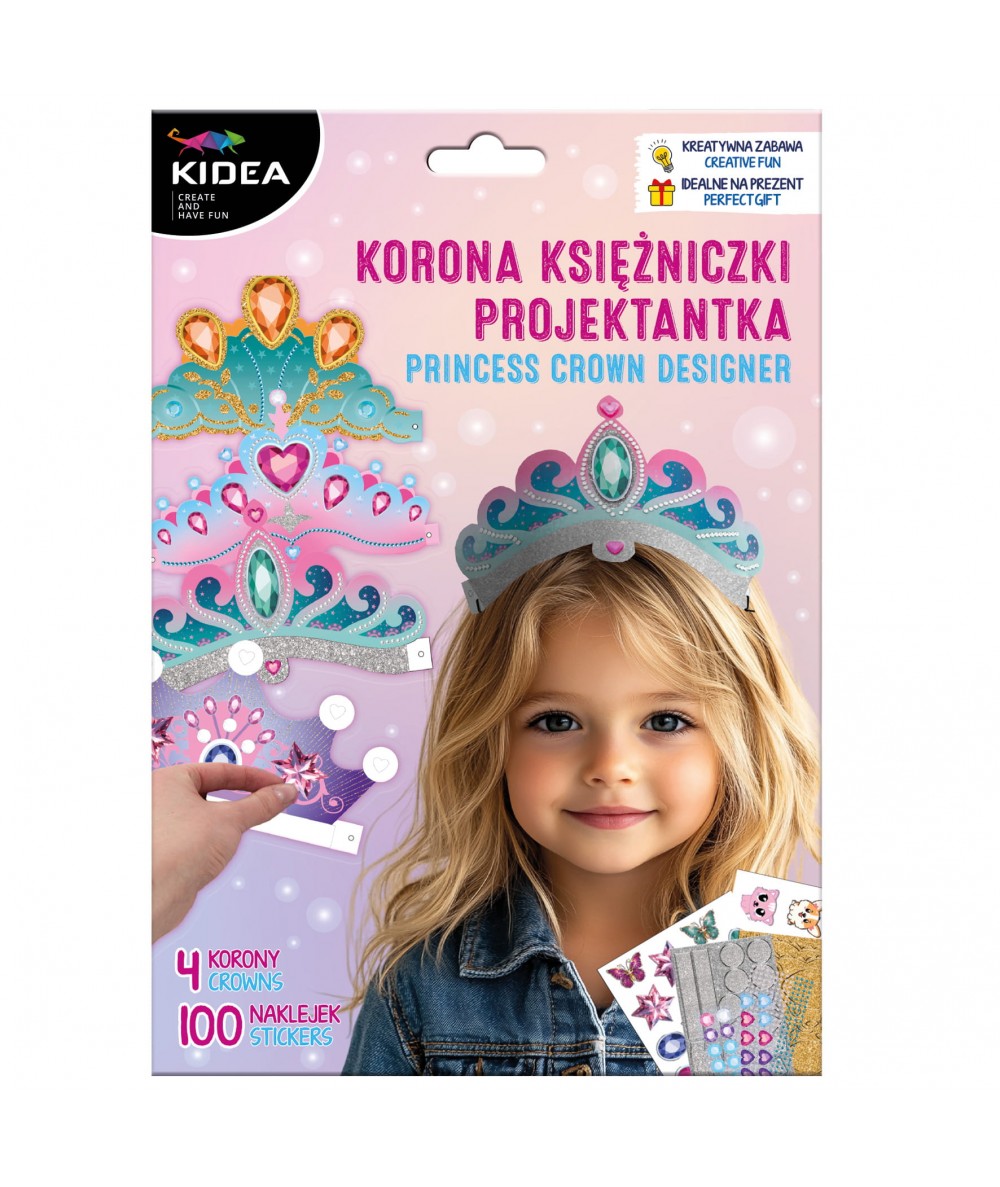 Korona księżniczki - projektantka Kidea 4szt. | na przebranie zr&oacute;b to sam