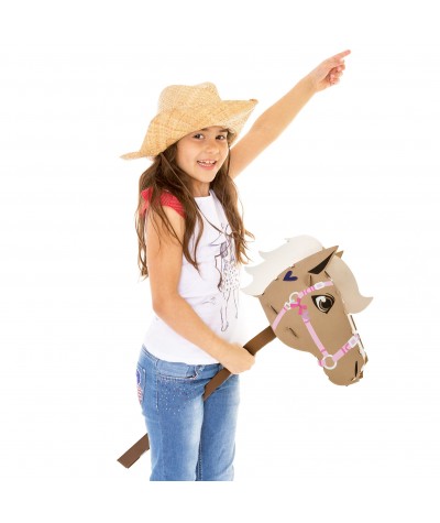 Hobby horse MODEL 3D - z kartonu z naklejkami Kidea