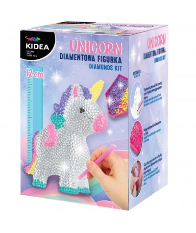 Diamentowa figurka DIY - JEDNOROŻEC Kidea | diamentowa mozaika 3D